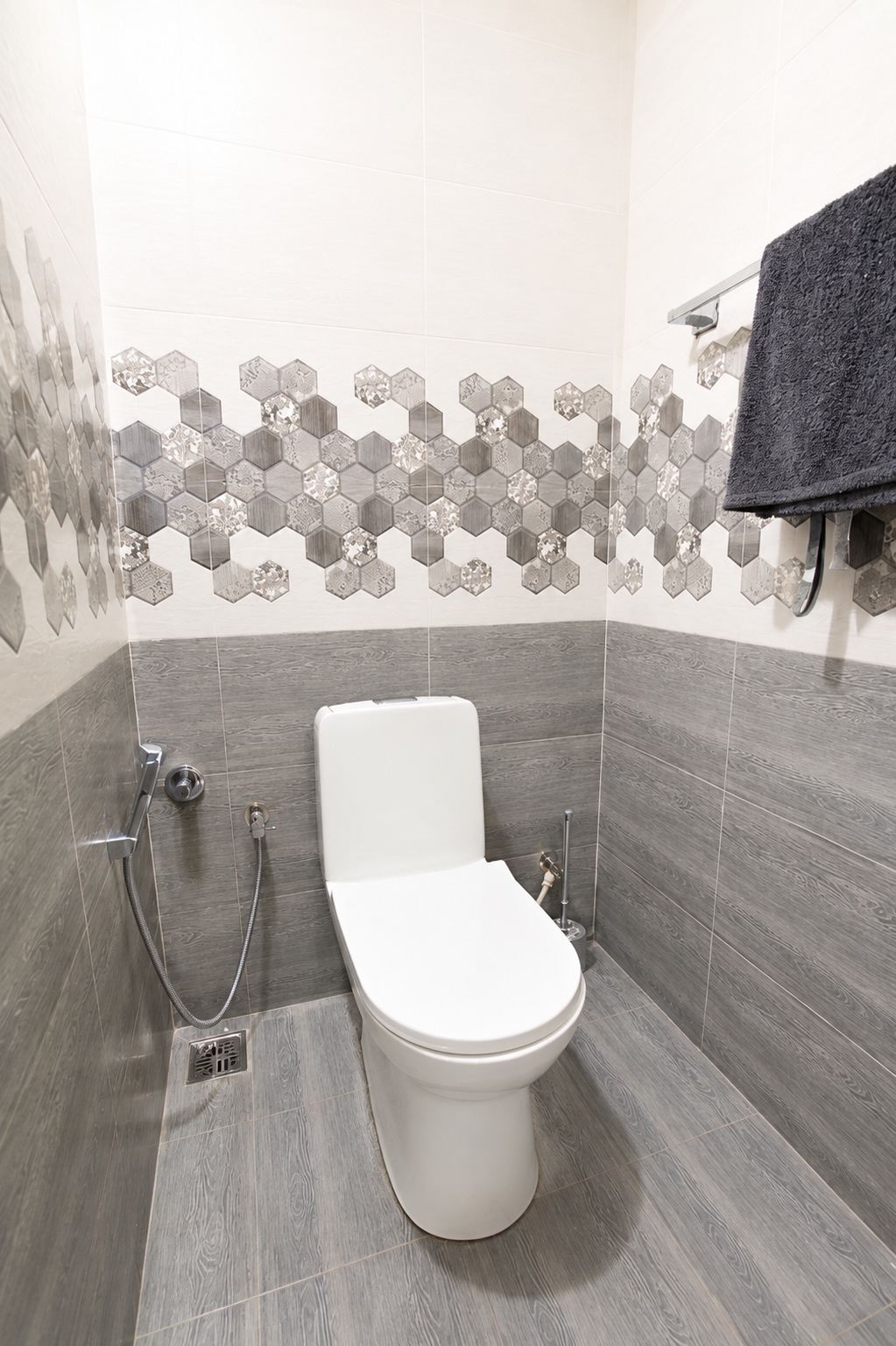 Hygienic toilet unit at Hima Havens Guruvayur Homestay